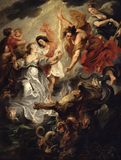 The Reconciliation of Marie de Medici and her Son, 15th December 1621 by Peter Paul Rubens